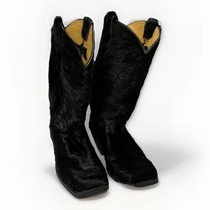 Rare! Caboots Angus Holstein Hair-On Cowboy Boots Men’s Size 13 EEE 14” Tall - Picture 1 of 24