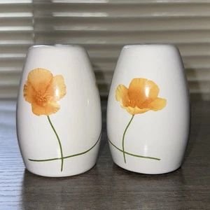 Pfaltzgraff Sole Giallo Papaveri Sale e Pepe Shaker Fiori - Foto 1 di 8