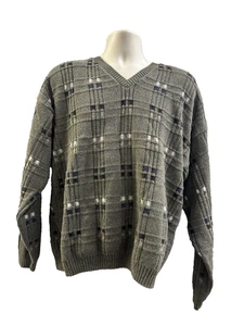 Maglioni Liberty Vintage Uomo Media Finestra Quadri Retrò Classico Griglia - Foto 1 di 6