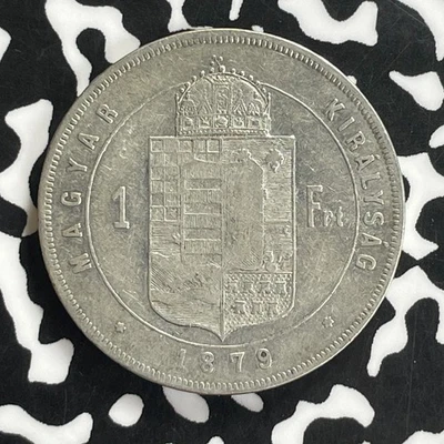 1879 Hungary 1 Forint Lot#C0134 Silver! - Image 1 of 2