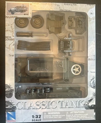 New Ray Classic Tank M16 1/32 Plastic Assembly American USA Memorabilia 🇺🇸 - Image 1 of 2
