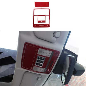 Front Reading Light For Jaguar XF 2016-2020 3PCS Red Carbon Fiber Frame Trim - Picture 1 of 6