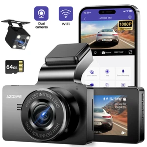 AZDOME 3'' 2K Dash Cam Wi-Fi Dash Camera 24H Parking Mode G-Sensor Night Vision - Picture 1 of 10