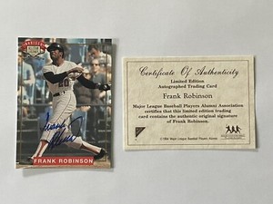 Frank Robinson 1994 Nabisco All Star Legends Autographed Baseball Card With COA