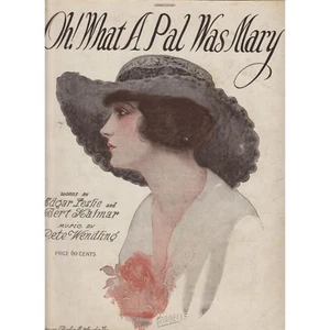 Oh What A Pal Was Mary 1919 spartiti vintage pianoforte voce Wendling - Foto 1 di 3