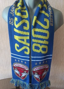 Sciarpa invernale Germania Weisswasser Lausitzer volpi hockey 2 in 1 - Foto 1 di 4