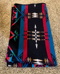 Vintage Pendleton Woolen Mills Biberstaat Indianer Wolle Schoß Decke 75x63 - Bild 1 von 8