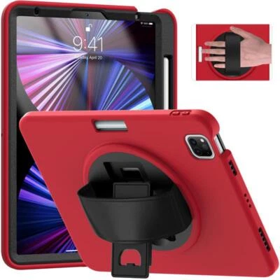 Hand Strap Case For iPad Case 10.2 iPad 10.9 Pro 11 Air 9.7 Heavy Duty Kid Cover - Image 1 of 4