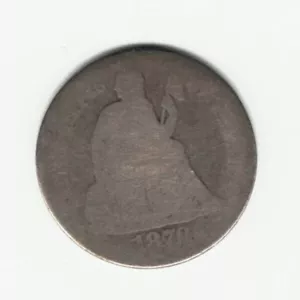 1870 Liberty Seated Dime - Only 470,500 minted!! - Picture 1 of 2