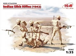 Indian Sikh Rifles 1942 (4 figures) 1:35 ICM35564 - icm modellismo - Immagine 1 di 4