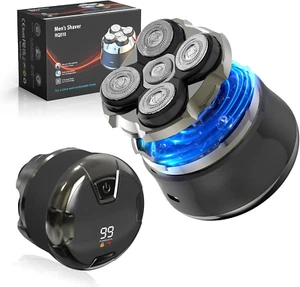 Maquina De Afeitar Rasuradora Electrica USB Recargable Para Hombre Cabeza Calva - Picture 1 of 12