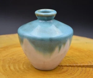 "Possibly" Scarce FULPER POTTERY Vase Rich Blue White & Brown Glaze 1909-17(?) - Picture 1 of 19