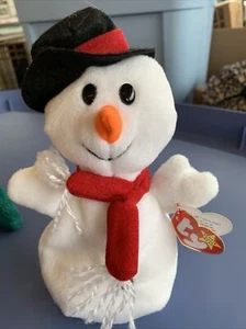 1996 "Snowball" The Snowman TY Beanie Baby Beanie Babies Collection PVC Errors - Picture 1 of 8