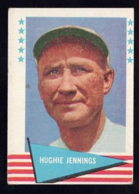 1961 Fleer Baseball Greats Card #47 Hughie Jennings HOF Detroit Tigers VG *a - Image 1 of 2