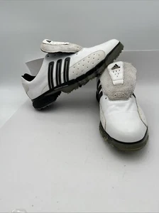 Adidas AdiPure Men’s Leather Golf Shoes White/Black Stripe Size 13 Model 791003 - Picture 1 of 24