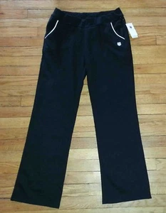 Pantalones K-Swiss Calentamiento K-wick Dri L 30x31 Negro Blanco Ribete Pantalones Nuevos con Etiquetas $65 p3094 - Imagen 1 de 11