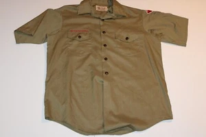 Boy Scouts of America BSA Men's Adult Shirt Xl? No Size Green Short Sleeve - Picture 1 of 4