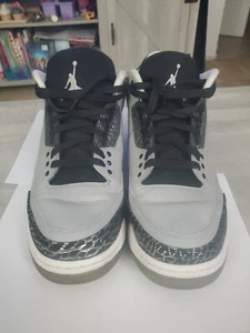 Size 10- Air Jordan 3 Retro Wolf Grey - Picture 1 of 7