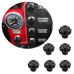 Kit de perilla de tocho de tablero de aluminio BEVINSEE negro para Jeep CJ-5 CJ-7 CJ-8 1976-1986 - Imagen 1 de 11