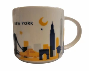 Starbucks You Are Here Mug Cup New York NY 2013 Yellow 14oz - Picture 1 of 4