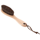 Lint Remover Brush with Horsehair & Wooden Handle for Clothes, Suits, Shoes