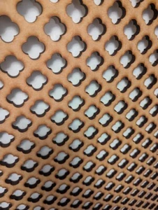 Wooden grille 6mm thick mdf decorative panel for radiator covers , K6 pattern - Picture 1 of 12