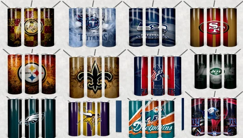 NFL Tumbler - Stainless Steel All teams Tumbler- 20-Ounce Cover
