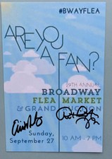 Erin Mackey & Ruthie Ann Miles Signed 4”X6”Photo Of Broadway FleaMarket Poster