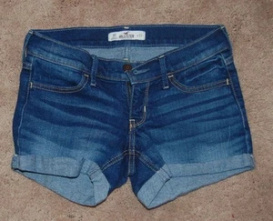 Hollister Size 00 / 23 Denim  Jean Shorts with Cuffed Hem - Picture 1 of 2