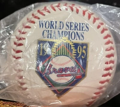 Vintage 1995 World Series Commemorative Ball World Champions Atlanta Braves - Image 1 of 4