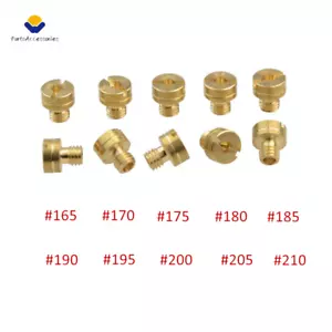 10X Carburetor Carb Main Jet For HSR 42 45 48 Mikuni Smoothbore Large Round Size - Picture 1 of 17