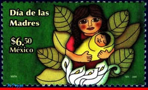 2573 MEXICO 2008 MOTHER´S DAY, MOTHER, SON IN A FLOWER, MNH - Picture 1 of 2