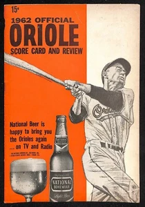 Washington Senators 1962 @ Baltimore Orioles Program Ex 78368b5 - Imagen 1 de 2