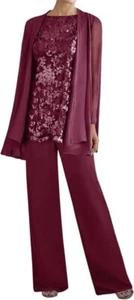 Lace Chiffon Formal pant suit - Picture 1 of 1