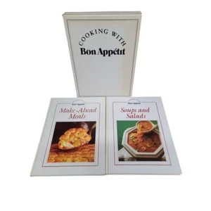 Bon Appetit Vintage Cookbook Set Make-Ahead Meals Soups & Salads Recipe Box Set - Picture 1 of 3