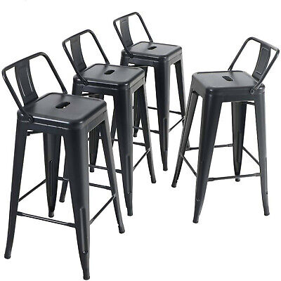 24 Inch Bar Stools Set Of 4 Counter Height Dining Chairs For Kitchen Bistro Pub • 172.99$