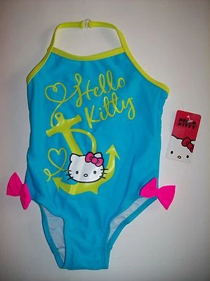 Hello Kitty Swimsuit Swimwear Infant Baby Girls Sz 24 Mos Sanrio Anchor NWT - Image 1 of 3