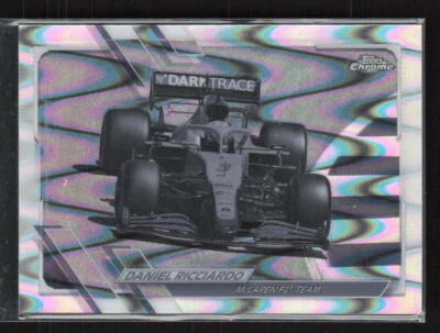 2021 Topps Chrome Formula 1 #100 Daniel Ricciardo RayWave Refractor (L) - Image 1 of 2