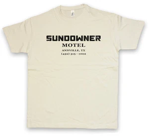SUNDOWNER MOTEL T-SHIRTJesse Comic Preacher Cassidy Custer Texas TV Series Garth - Picture 1 of 2