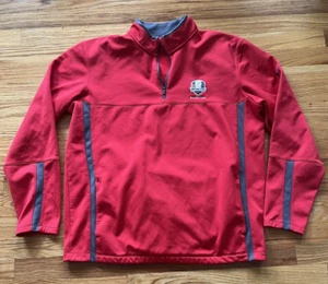 22a  Ryder Cup Hazeltine 2016 Nike Embroidered Golf Pullover Sweater Jacket L - Picture 1 of 8