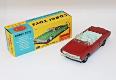 Corgi Car Toys Chrysler Imperial Model 246 Original In Box Convertible Golfclubs - Image 1 of 4
