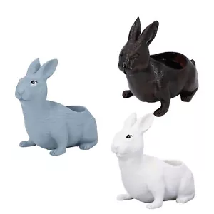 Rabbit Planter Animal Shaped Cartoon Succulent Plant Pot Garden Decoration - Picture 1 of 21