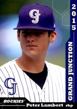 2015 Grand Junction Rockies Grandstand #19 Peter Lambert San Dimas Baseball Card