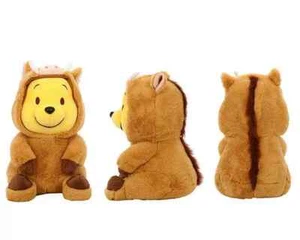 Stuffed Animals Pooh Plush Toys Cap Detachable Doll H35cm - Picture 1 of 8