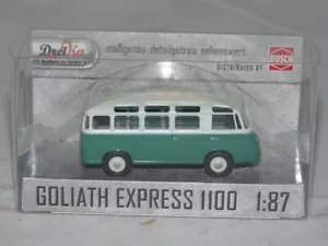 Busch Dreika 94152 Goliath Express 1100 Luxusbus Grün-Cremeweiß 1:87 NEU + OVP - Bild 1 von 1