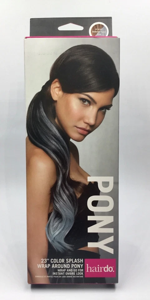 Nuevo en caja Hairdo 23" Color Splash Wrap Around Pony 8 TOAST-AZUL Ombre Look Foto 1 de 2