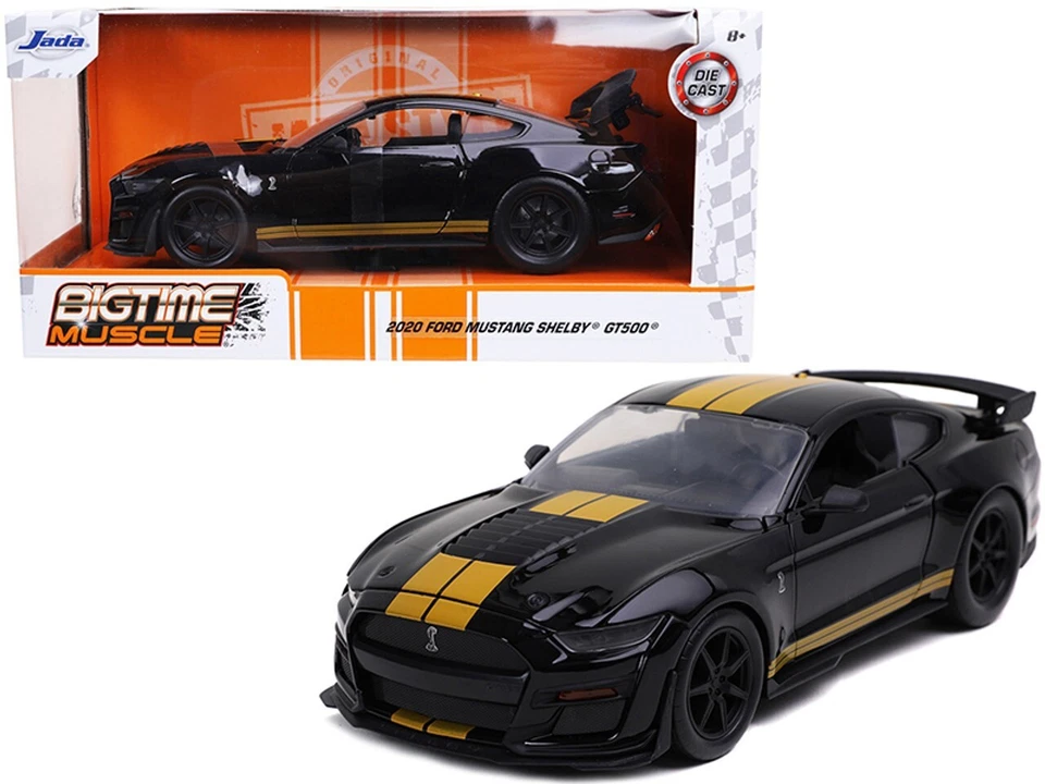 Jada Toys BIGTIME Muscle 2020 Ford Mustang Shelby Gt500 Black 1 24