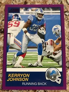 Panini Score 2019 NFL Kerryon Johnson Viola Parallelo #214 Detroit Lions - Foto 1 di 2