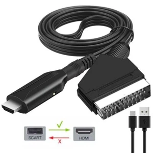 Convertidor portátil SCART a HDMI Audio Video Adaptador Cable SCART DVD para TV de alta definición - Imagen 1 de 9