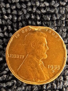 1955-D LINCOLN CENT VARITY ERROR COIN - Picture 1 of 12